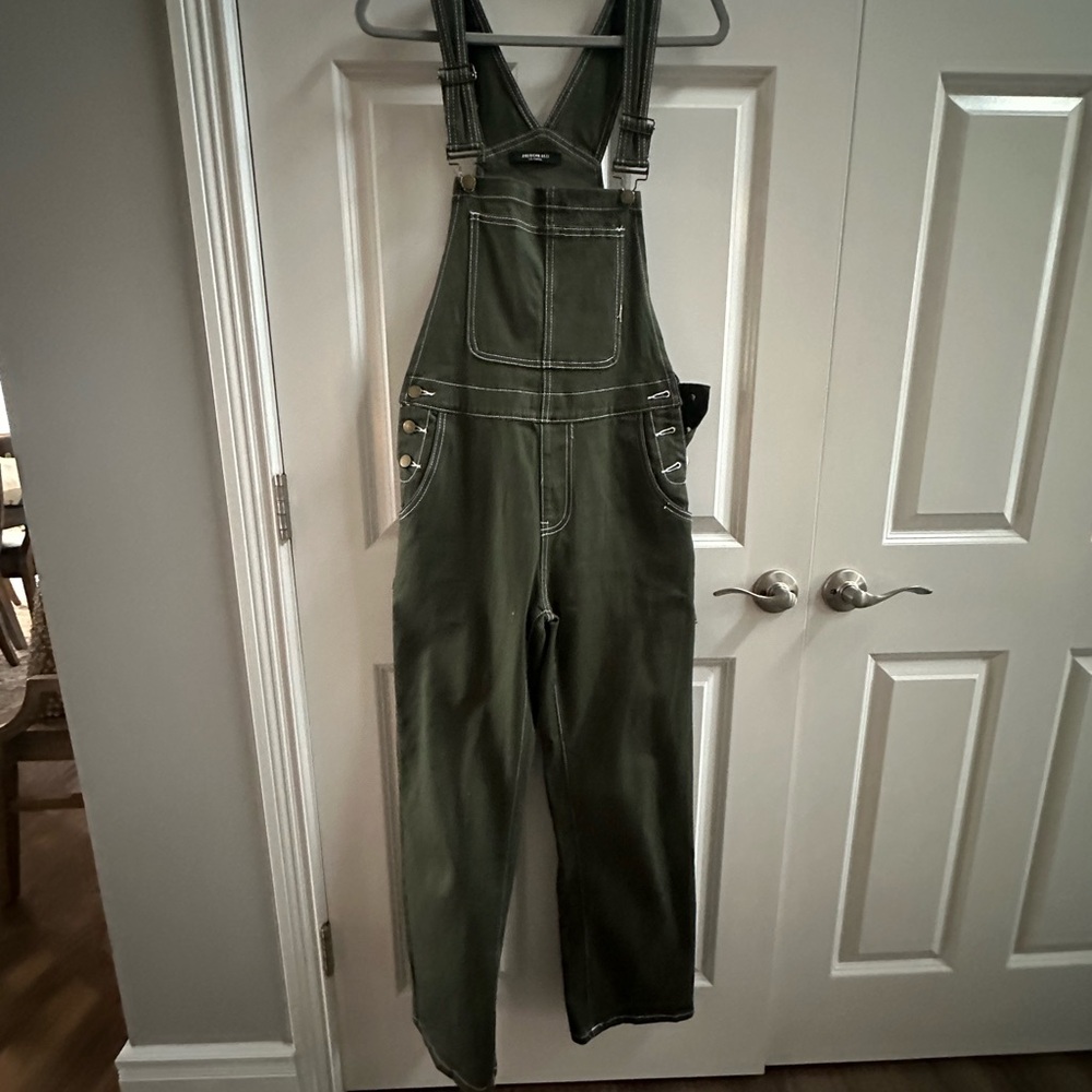Women's Green Overalls - Picture 4 of 9